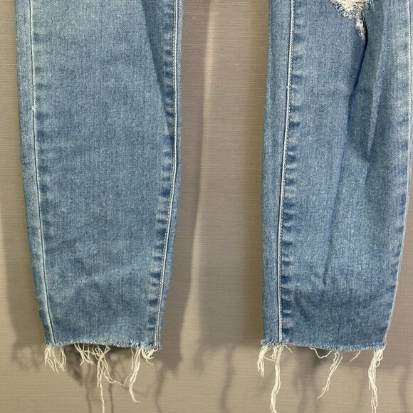 Paige Jeans Womens 26 Verdugo Ankle Light Wash Cotton Stretch Distressed Raw Hem - Picture 4 of 11